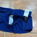 La Blanca NWT  Blue Shirred Samba Slit Skirted Bikini Swim Bottoms Size 8 Photo 4