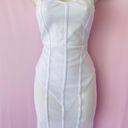 Pretty Little Thing Shape White Bandeau Mesh Insert Dress Photo 2