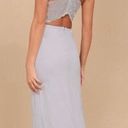 Lulus Gray Lace Maxi Dress Photo 2