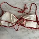 Victoria's Secret Victoria’s Secret y2K ladies red white polka dot bikini top size small Photo 5