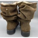 BEARPAW s Womens Kassidy Boots Brown Suede Booties Slouch Wool Blend Lining 7 Photo 6