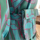 Alexis Sakura Blue Green Tropical Pleated Puff Sleeve Mini Dress sz XS $495 Photo 9