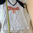 Genuine Merchandise  Campus Lifestyle San Francisco Giants Burnout V Neck Top Siz Photo 4