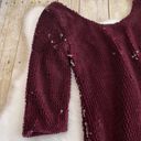 BB Dakota Burgundy Christmas Holiday Sequin Cocktail Dress NWT Photo 8