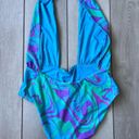 We Wore What  Swirl Chain Necklace One Piece Swimsuit XL NWOT Photo 7