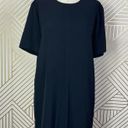 Everlane  The Japanese GoWeave Zip Short Sleeve Tee Dress in Black Size US 0 Photo 0