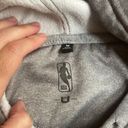 Nba  BROOKLYN NETS gray hooded sweatshirt size medium Photo 4