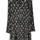ALLSAINTS Sora Nevin Black Floral 100% Silk Tie Waist Long Sleeve Dress Size 2 Photo 0