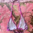 Venus vintage y2k purple paisley floral patterned bikini top  Photo 4