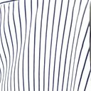 Ralph Lauren Lauren  White Blue Striped Straight Pants Stretch High Rise Womens 8 Photo 4