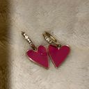 Heart Earrings Pink Photo 0