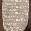 Bahamas Drawstring Rope Beige Backpack Pouch Tote Vacation Beach Bag Photo 0