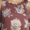 Peach Love California  Floral Print Cold Shoulder Top Dusty Rose Size M Photo 1