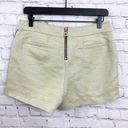 Sail To Sable  Shorts Green Gray Size 4 Flat Front Brocade Metallic Pockets Photo 3