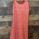 Patagonia  Morning Glory Dress in Orange Red Geometric Print Photo 3