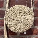 Straw Crossbody Bag Tan Photo 1