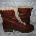 Wear Ever Fur Lined Boots Womens 8 M Brown Leather Photo 4