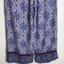 Loft  Fluid Wide Leg Crop Pants in Medallion Linen Blend ladies size medium Photo 11