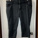 st. john's bay St. John’s Bay Faded Black Denim Capri Jeans size 22W Photo 0