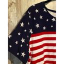 kim rogers Women's  Perfectly Soft Stars and Stripes Short Sleeve Shirt Top XL Photo 5