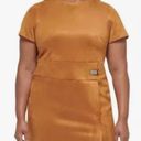 DKNY Size 22W  Womens Plus Faux Suede Mini Sheath Dress Photo 0