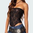 Edikted Alina Sheer Lace Bodysuit Photo 0