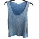 Rag and Bone /JEAN Scoopneck Asymmetrical Camden Slub Tank Top size Medium Photo 2