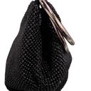 Crystal Mesh Ring Handle Bag Black Slouch Bag Photo 5