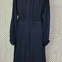 Equipment  Femme Francois Silk Shirt Button Down Dress in Black Size US Medium Photo 9