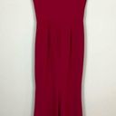 Dress the Population  Red Dress Sleeveless Sandra Crepe Trumpet Gown Sz Lg New Photo 4