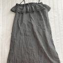 H&M off the shoulder Gingham Ruffle Dress Size 6 Photo 0