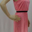 The Loft "" WATERMELON POLKA DOT PRINT SOFT KNIT CAREER CASUAL DRESS SIZE: MP NWT Photo 2