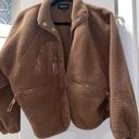 Boutique Brown Fur Button Up Coat Size XS Photo 0