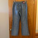 Polo  Ralph Lauren Jeans Flare Vintage 90s Y2K Flag Logo Light Size 12 12x31 Photo 4