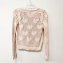 LC Lauren Conrad Lauren Conrad sweater lightweight crop top size small crochet hearts boho Photo 1