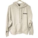 Playboy  By PacSun Size Medium Grey Classic Oversized Hoodie Sweatshirt Photo 1