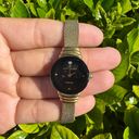 Anne Klein Vintage  Diamond Gold Tone Black Face Watch - 6.75” Photo 0