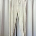 Mango NWOT  Solid White High Rise Trousers Cropped Dress Pants Size Small Photo 1