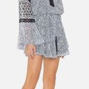 Alexis  LANELLE PRINTED LONG-SLEEVE MINI DRESS IN BLUE sz M Photo 9