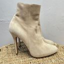 RALPH LAUREN COLLECTION Purple Label Neutral Suede Leather Ankle Heels Booties Size 7 Photo 0