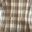 Banana Republic Plaid Wool Coat Neutral Size Medium Photo 4