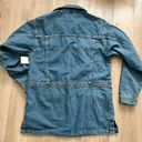 Topshop Women's Blue 70's Chuck-on Denim Jacket Oversized size S NWOT Photo 2