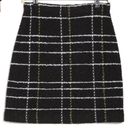 St. John  Textured Intarsia Grid Print Knit Pull-On Mini Skirt Size Medium Photo 2