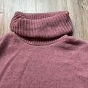 Madewell Merino Wool Sadler Turtleneck Oversize Sweater Purple Pink Size XL NWOT Photo 2