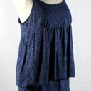 Apt. 9 Navy and Medium Blue Printed Babydoll Tank and Short Sleep Lounge Set Size Large Photo 2