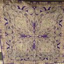 Oscar de la Renta Head Neck Scarf Purple Paisley Design Photo 2