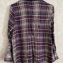 Harper  women's extra small plaid button down top Photo 3