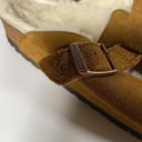 Birkenstock  Boston Shearling Beige Suede Leather Narrow Sz 39 US L8 M6 Photo 8