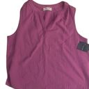 Lucky Brand  Women's Sleeveless Popover Shirt Super Pink Size Large New With Tags Photo 2