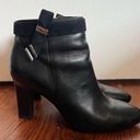 Ralph Lauren lauren  black leather brinley heeled ankle boots size 8.5 Photo 0